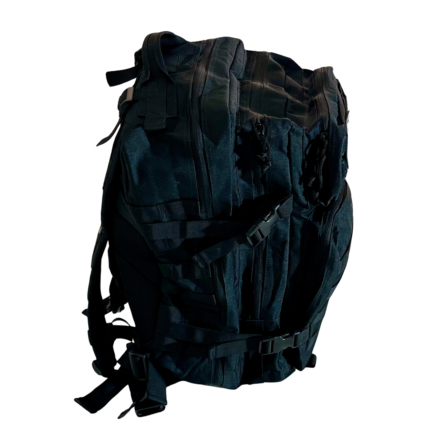 Backpacking Backpack, 45L Capacity, Deep Pockets, Water Resistant, Black