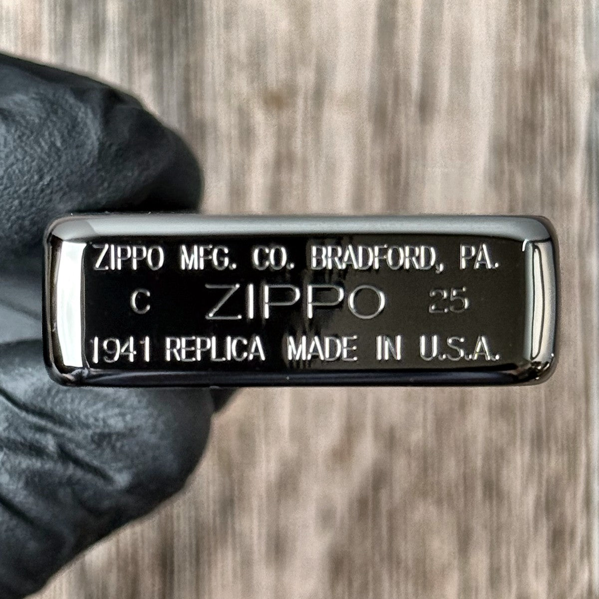 Zippo 1941 Replica Lighter - Black Ice