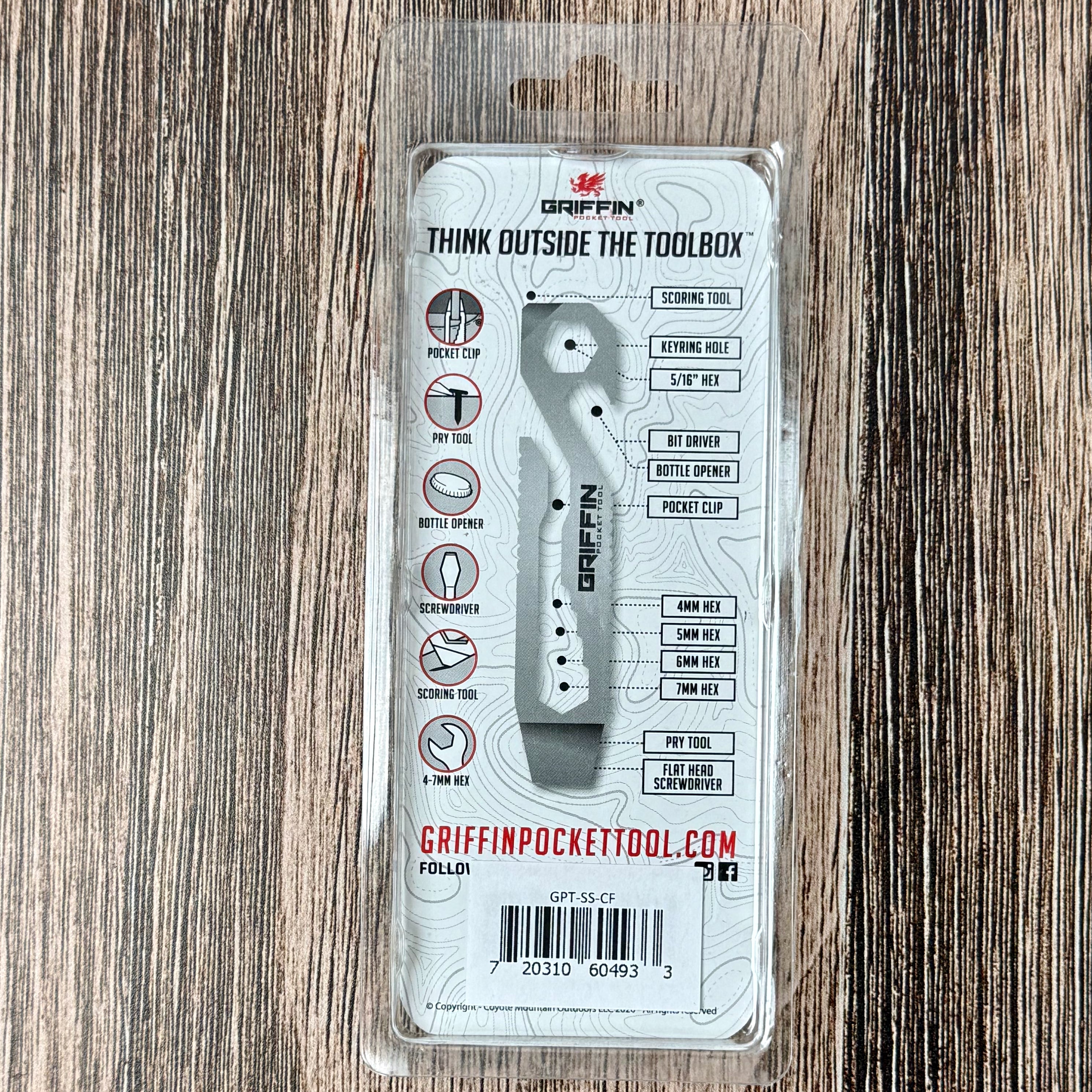 Griffin Pocket Tool - Carbon Fiber