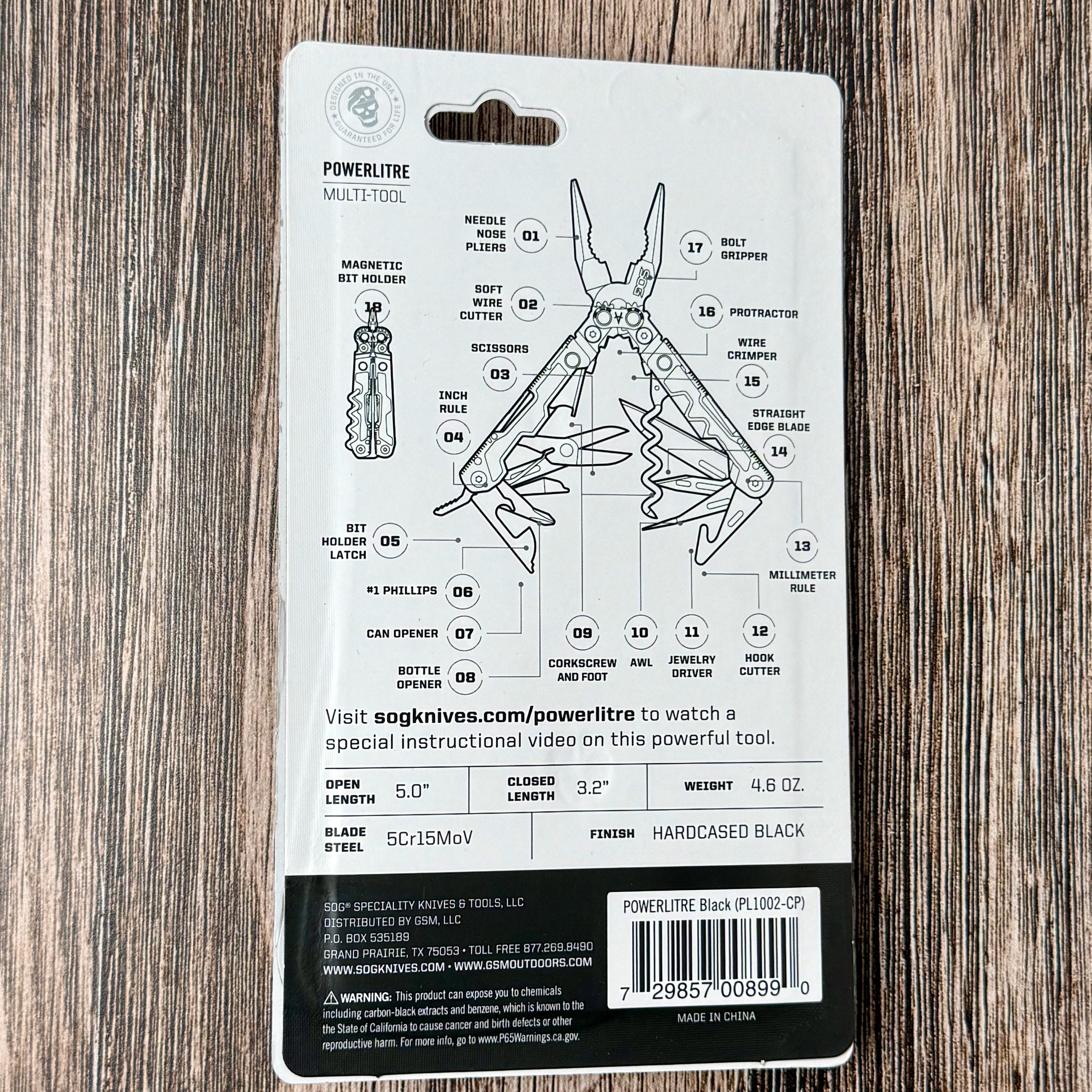 SOG PowerLitre Compact Multi Tool