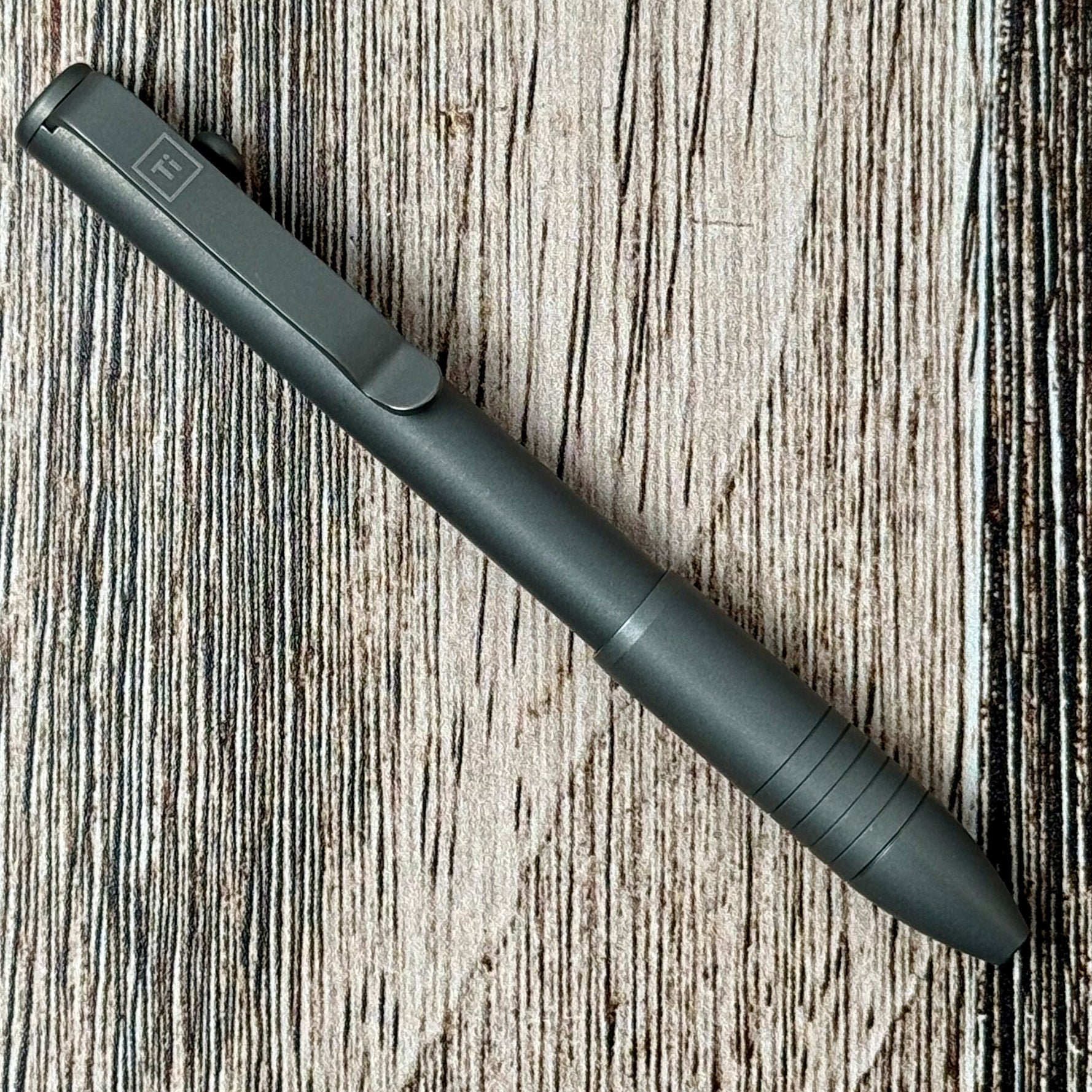 Big Idea Design Bolt Action Pen Ti - Stonewash