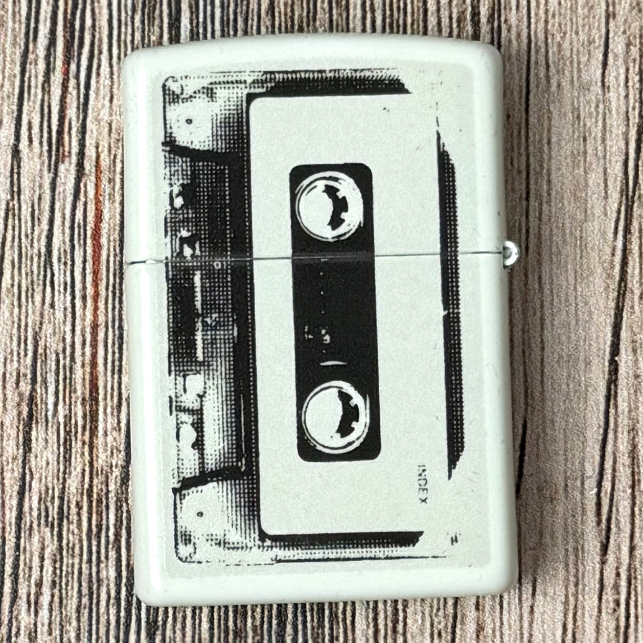 Cassette Tape Glow-in-the-Dark Zippo Lighter
