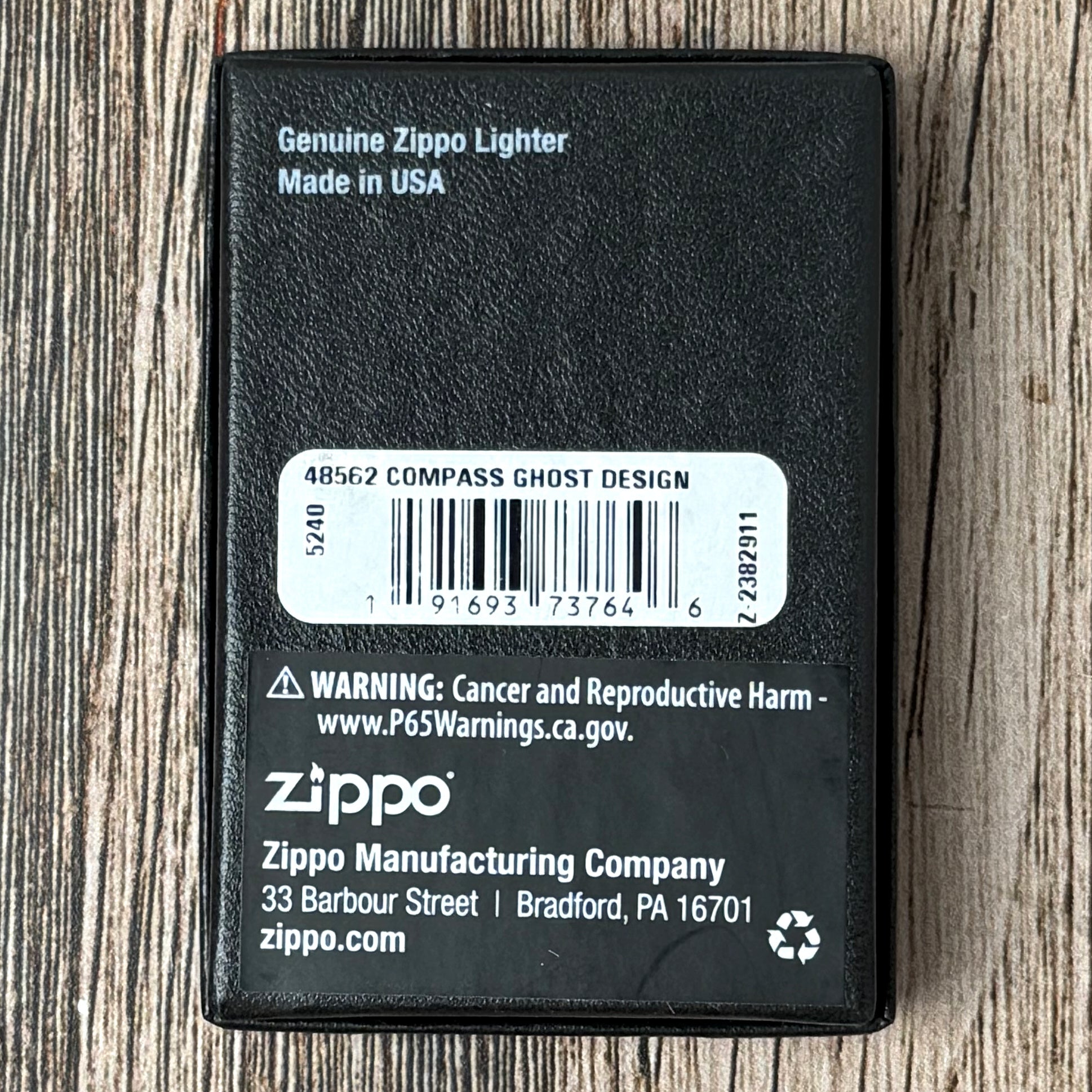 Compass Ghost Glow-in-the-Dark Zippo Lighter
