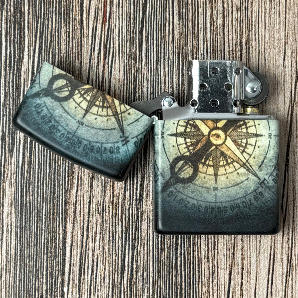 Compass Ghost Glow-in-the-Dark Zippo Lighter