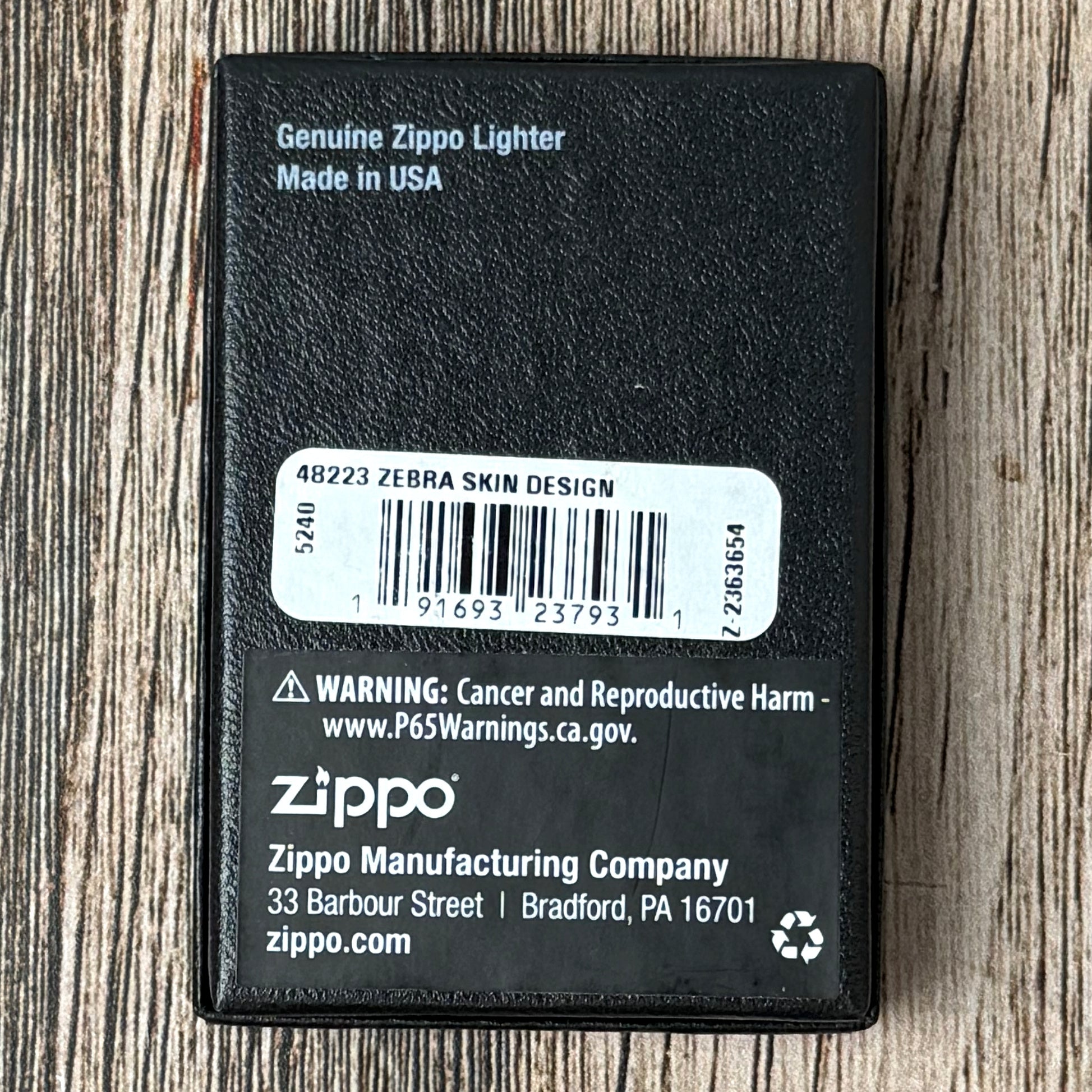Zebra Print 540 Color Zippo Lighter