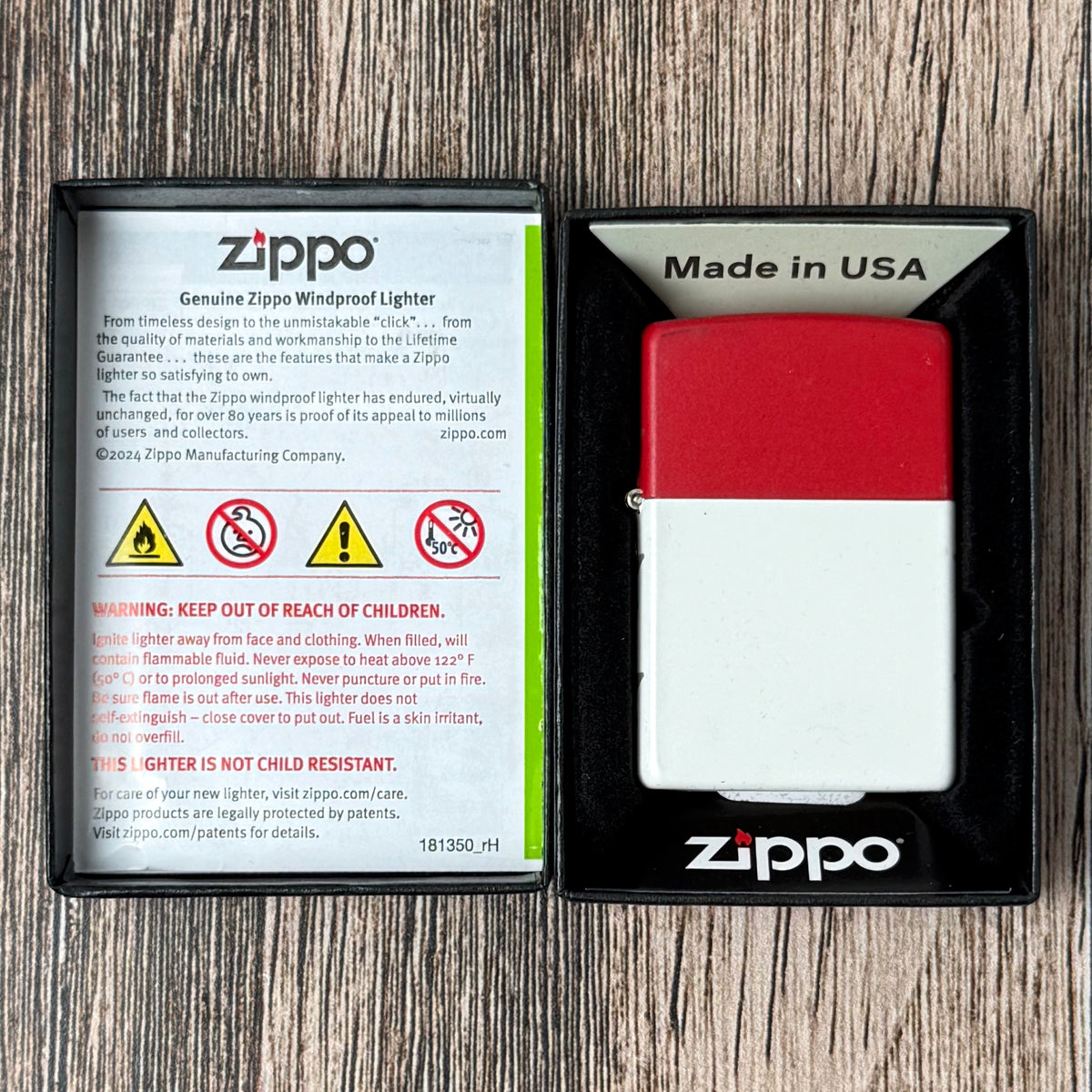 America's 250th Anniversary Red & White Zippo Lighter
