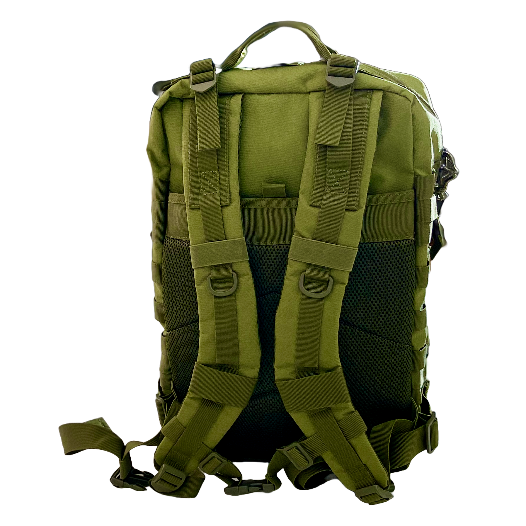 Backpacking Backpack, 45L Capacity, Deep Pockets, Water Resistant, Green