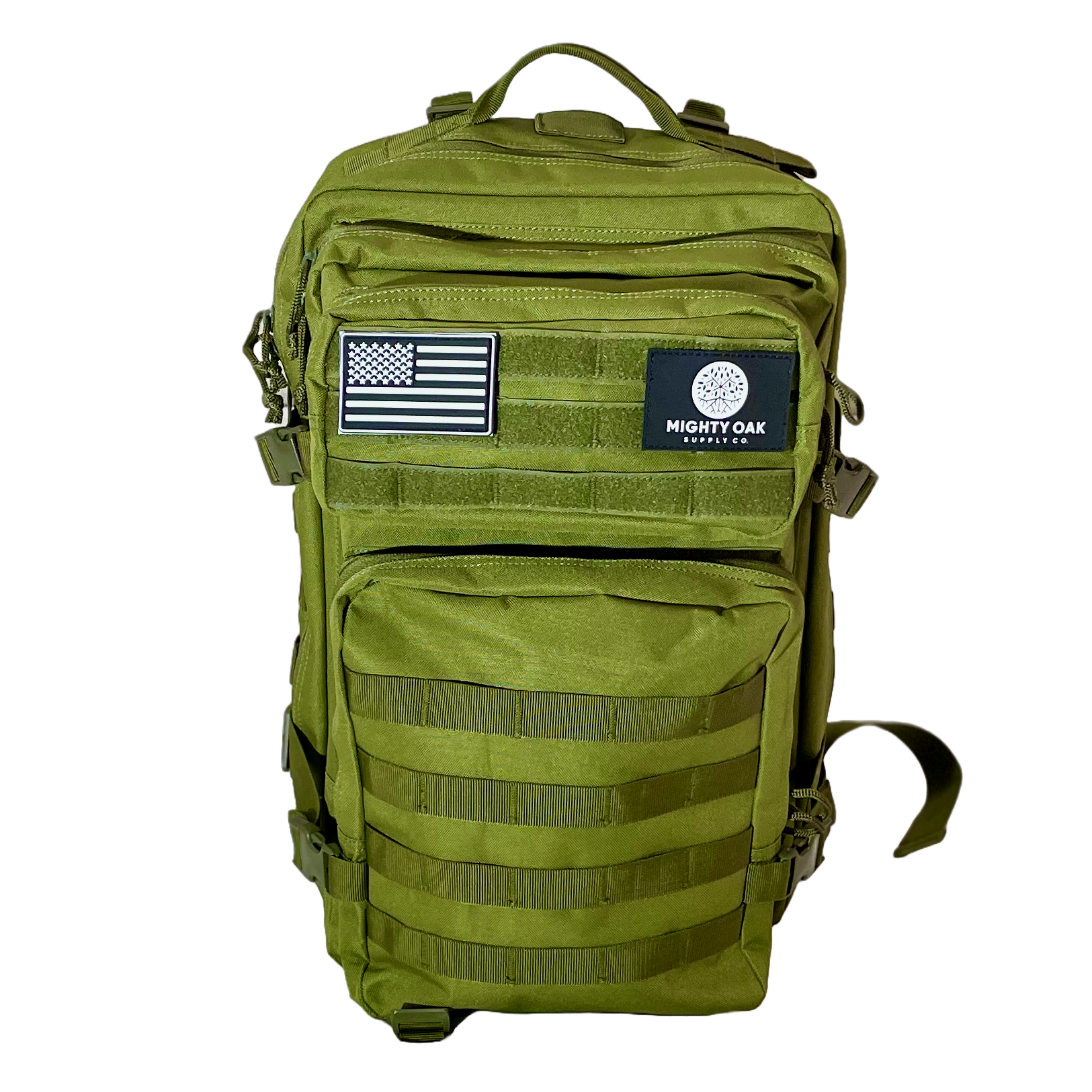 Backpacking Backpack, 45L Capacity, Deep Pockets, Water Resistant, Green