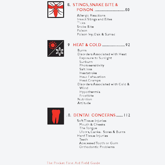 Pocket First-Aid Field Guide