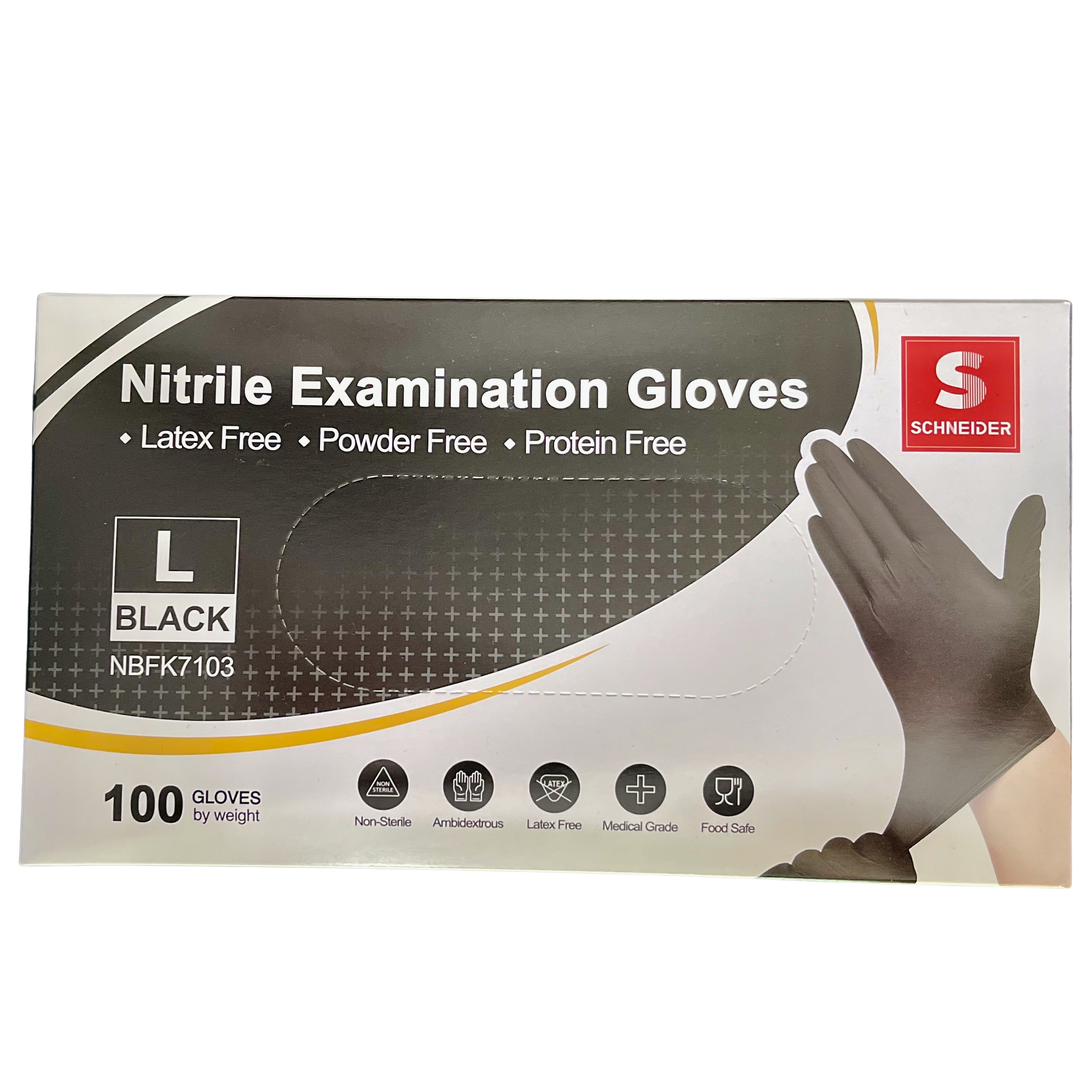 Box of 100 Nitrile Gloves (Large)