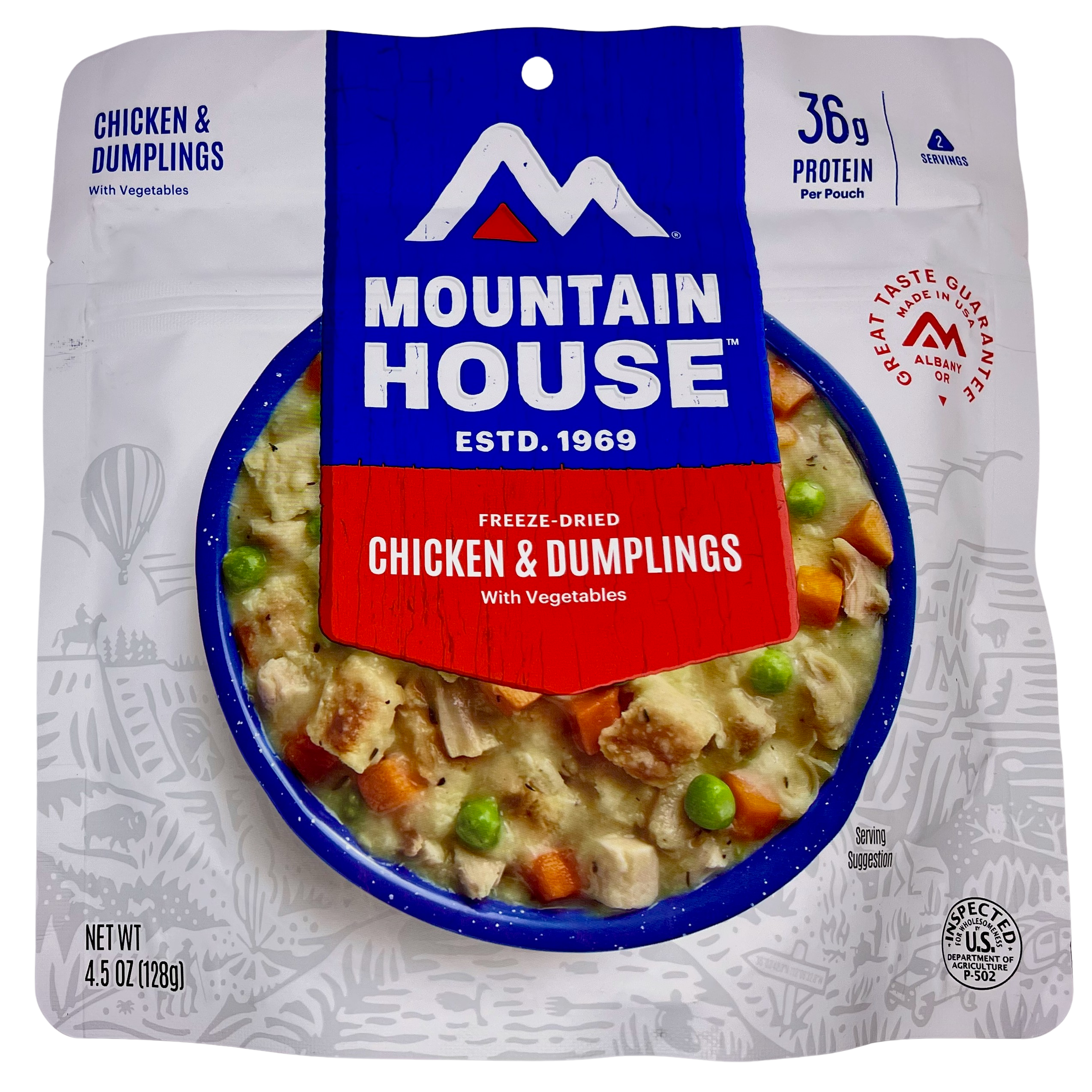 Mountain House Chicken & Dumplings | Freeze-Dried Backpacking & Camping Food | 2 Servings