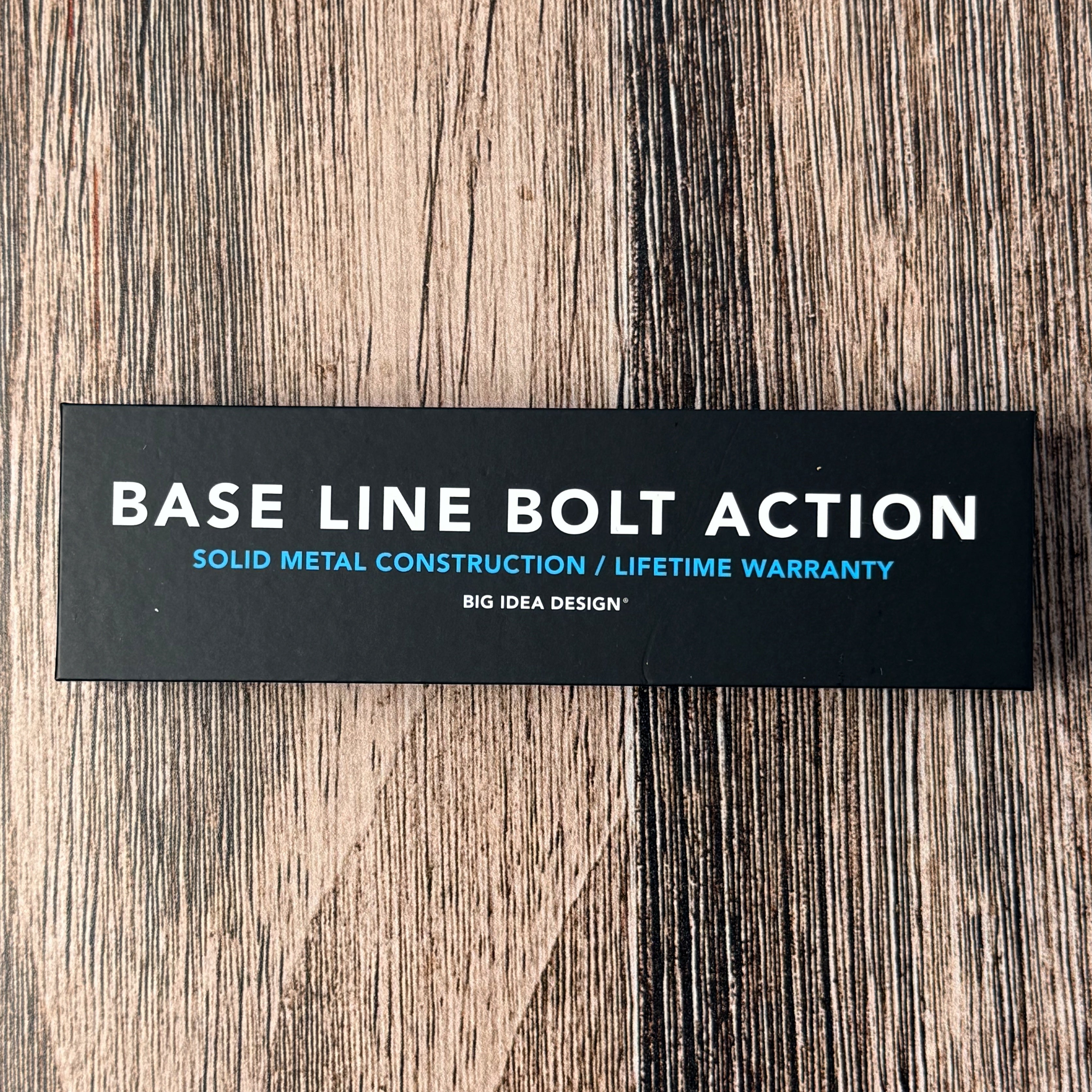 Big Idea Design Base Line Bolt Action Pen Ti - Stonewash