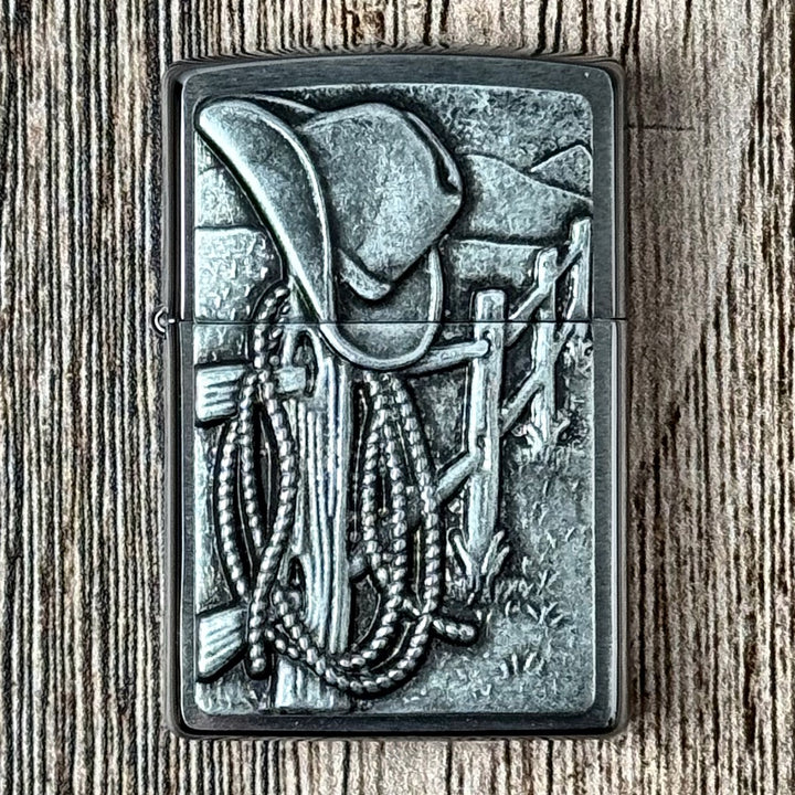 Zippo Resting Cowboy Zippo Lighter