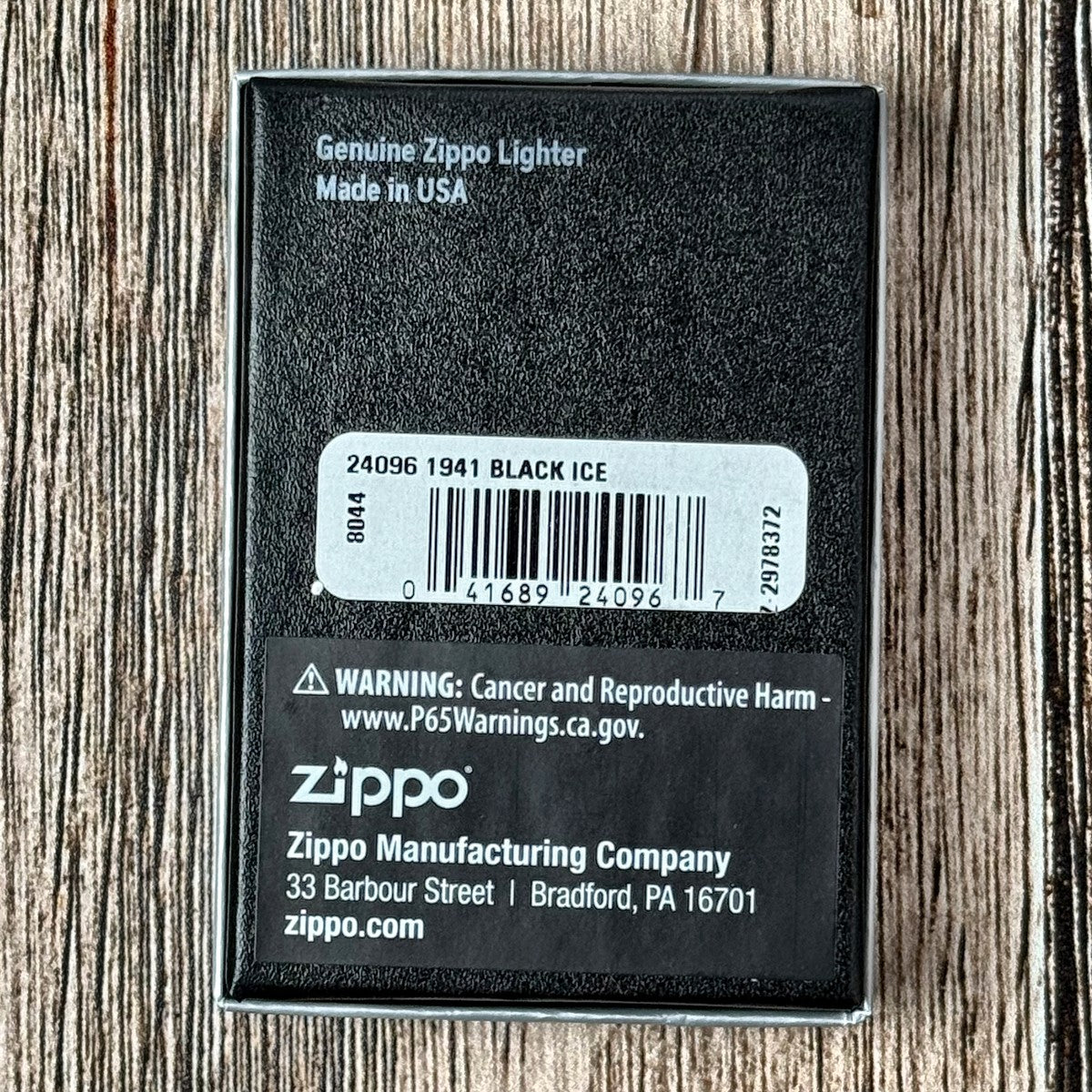 Zippo 1941 Replica Lighter - Black Ice