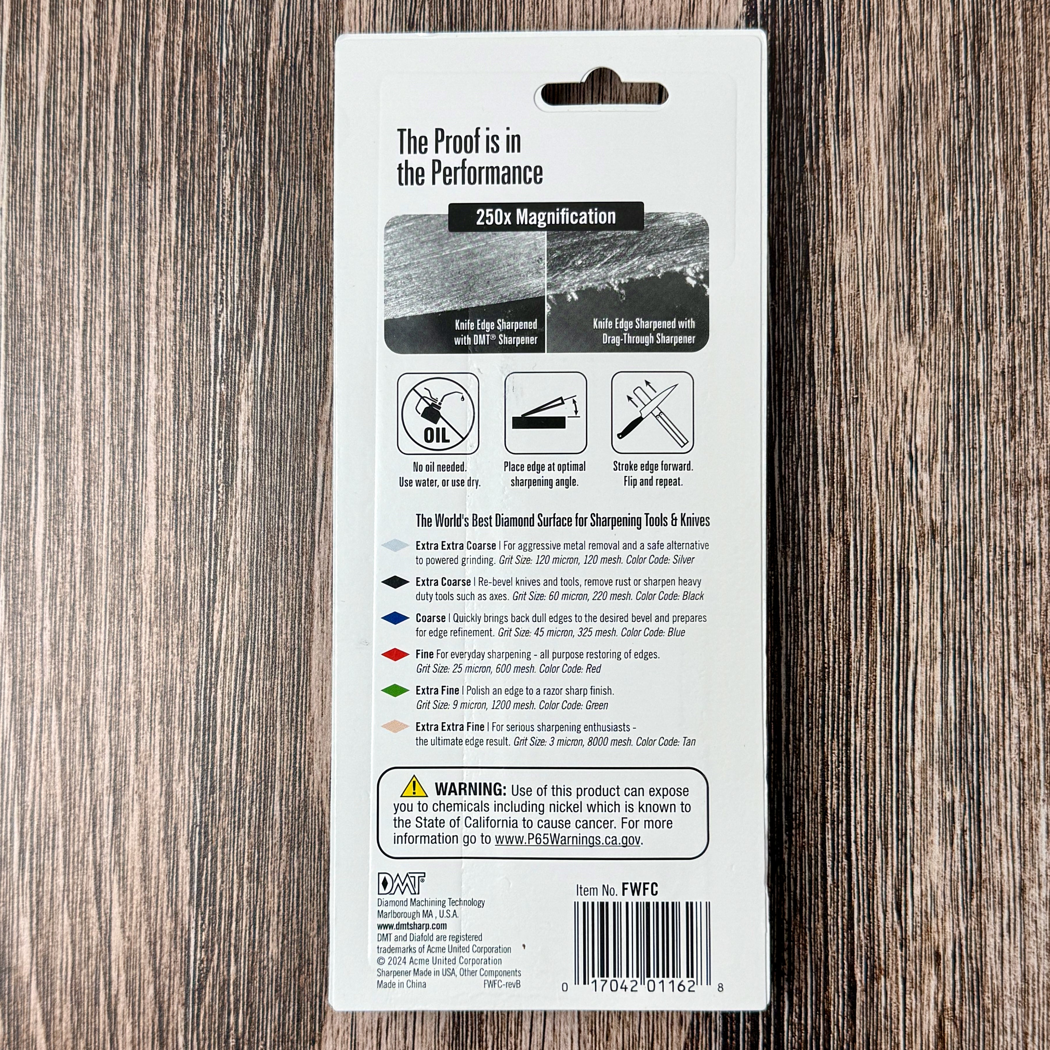DMT Double Sided Diafold Sharpener - Fine/Coarse