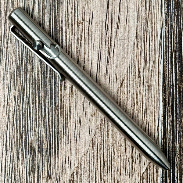 Tactile Turn Bolt Action Pen Short in titanium