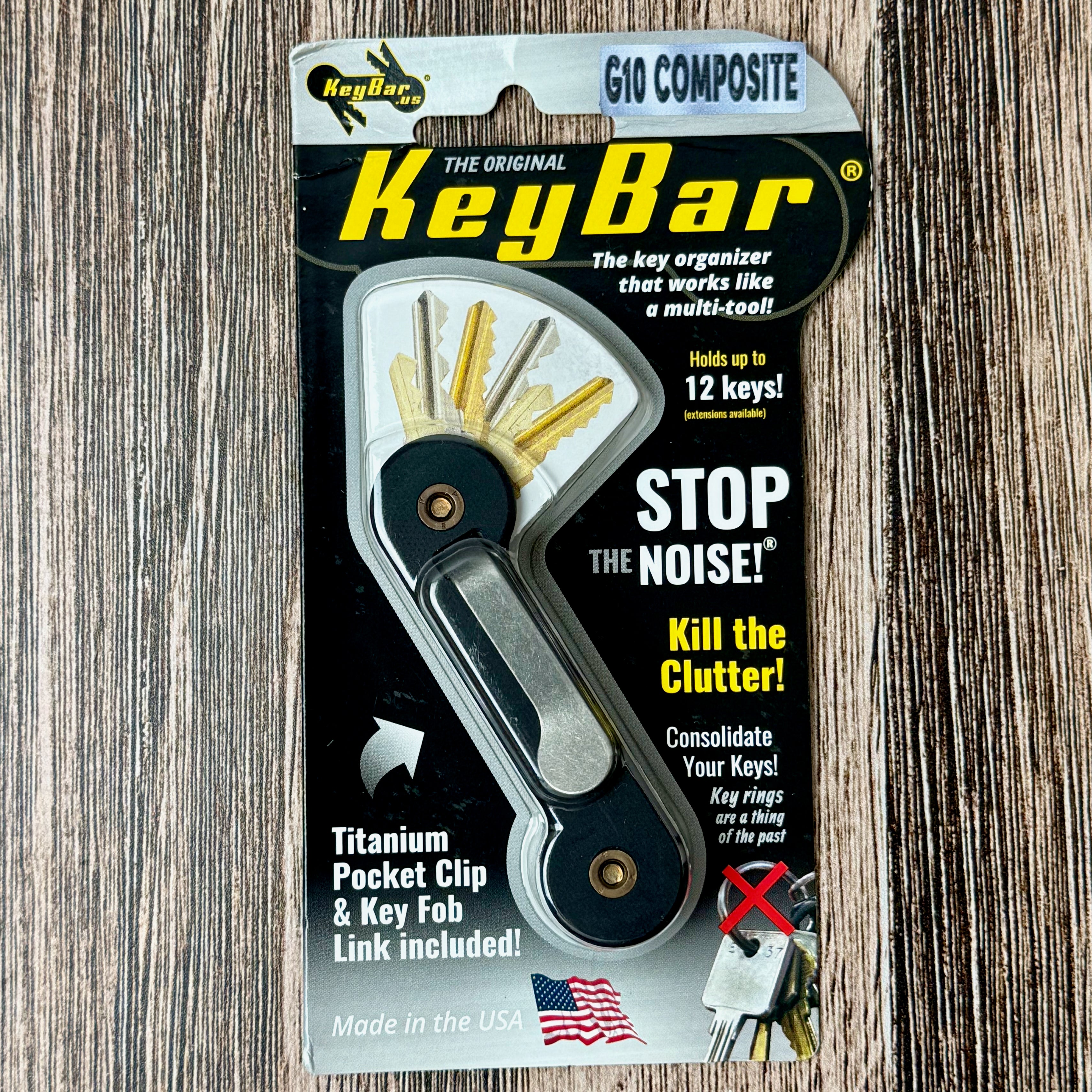 KeyBar G10 Black Key Organizer