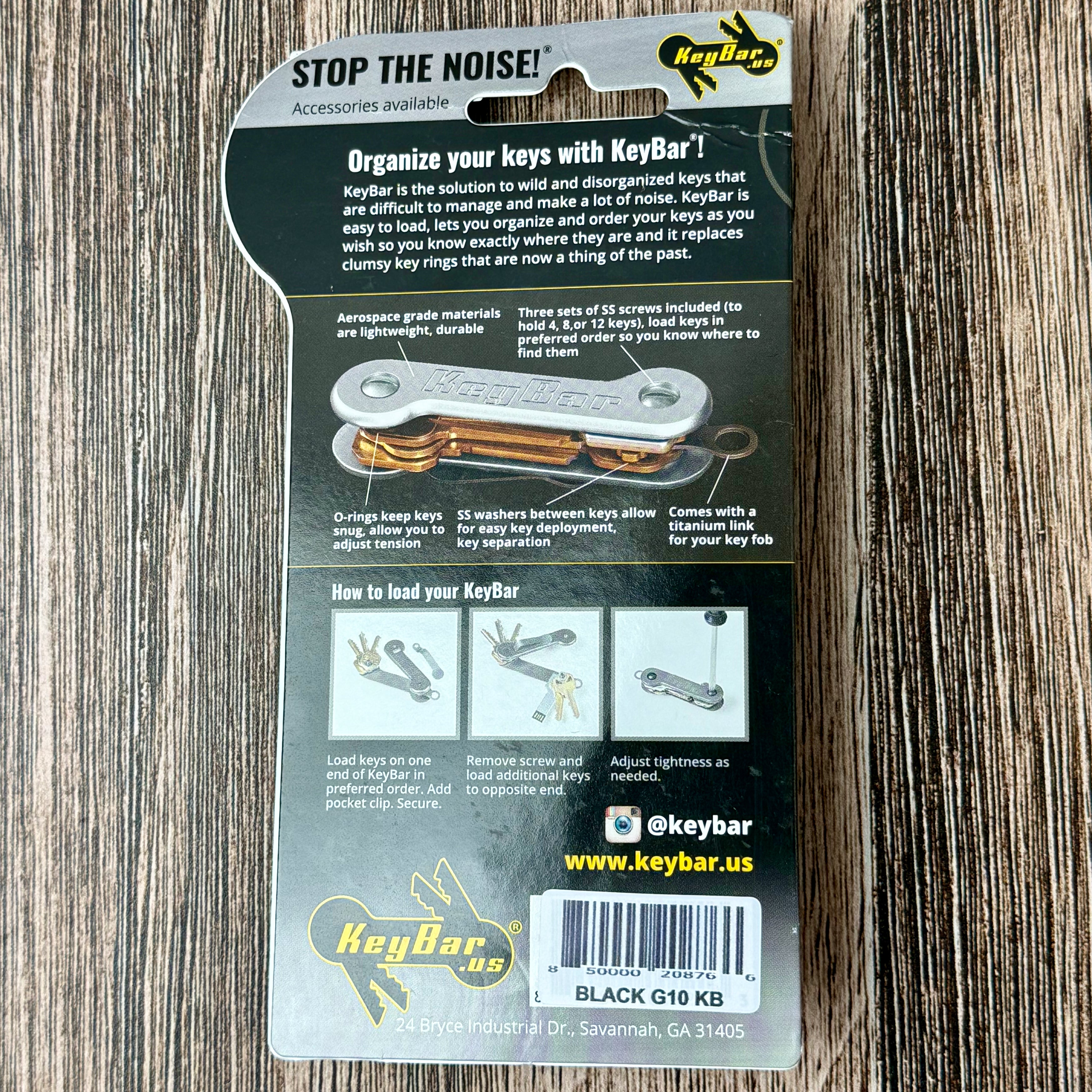 KeyBar G10 Black Key Organizer