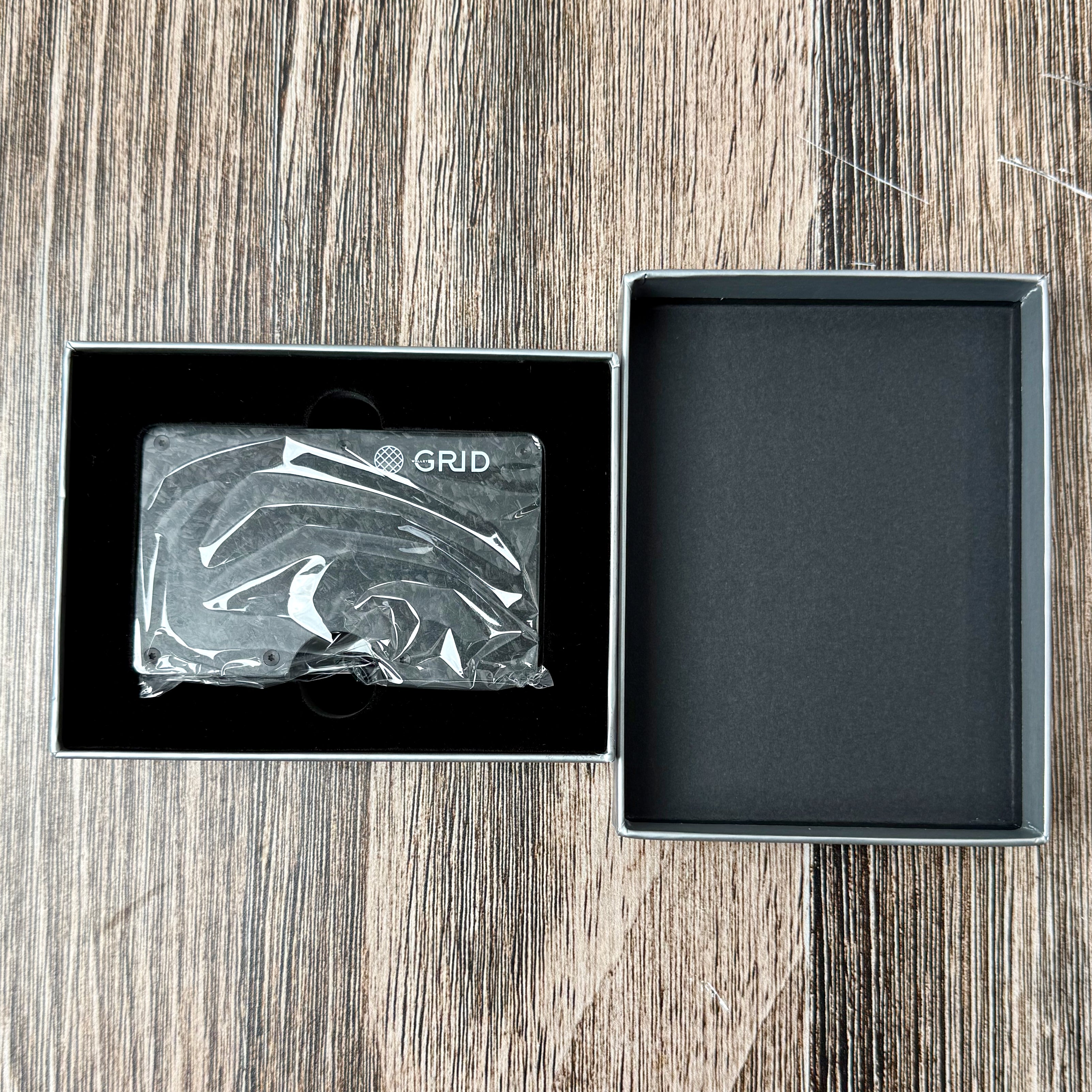 GRID Wallet Black Aluminum Wallet