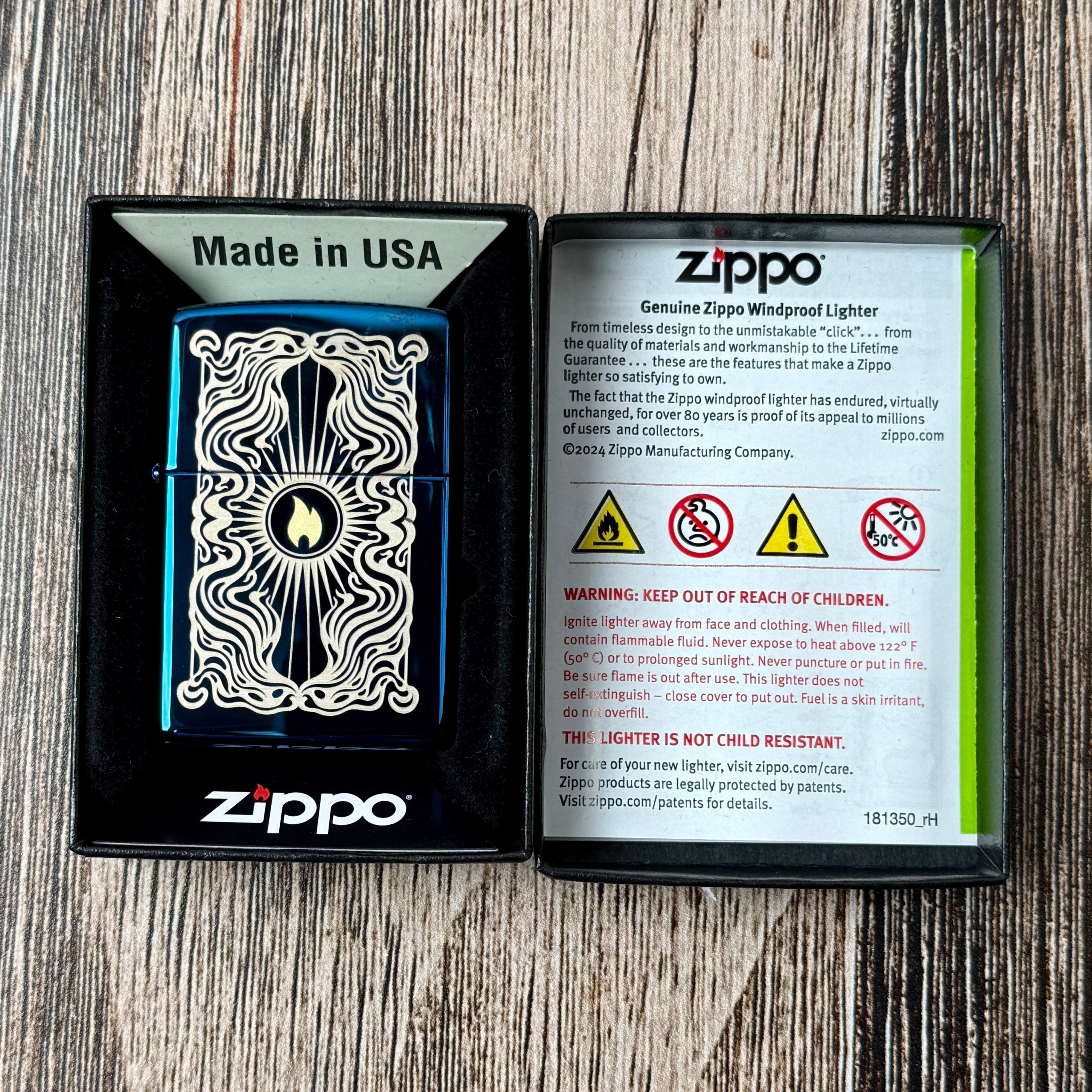 Fancy Flame Zippo Lighter