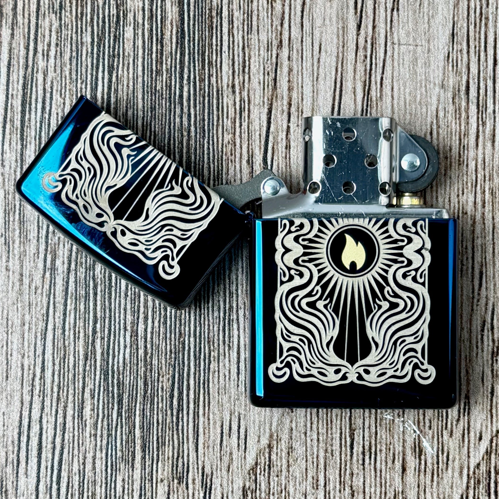 Fancy Flame Zippo Lighter