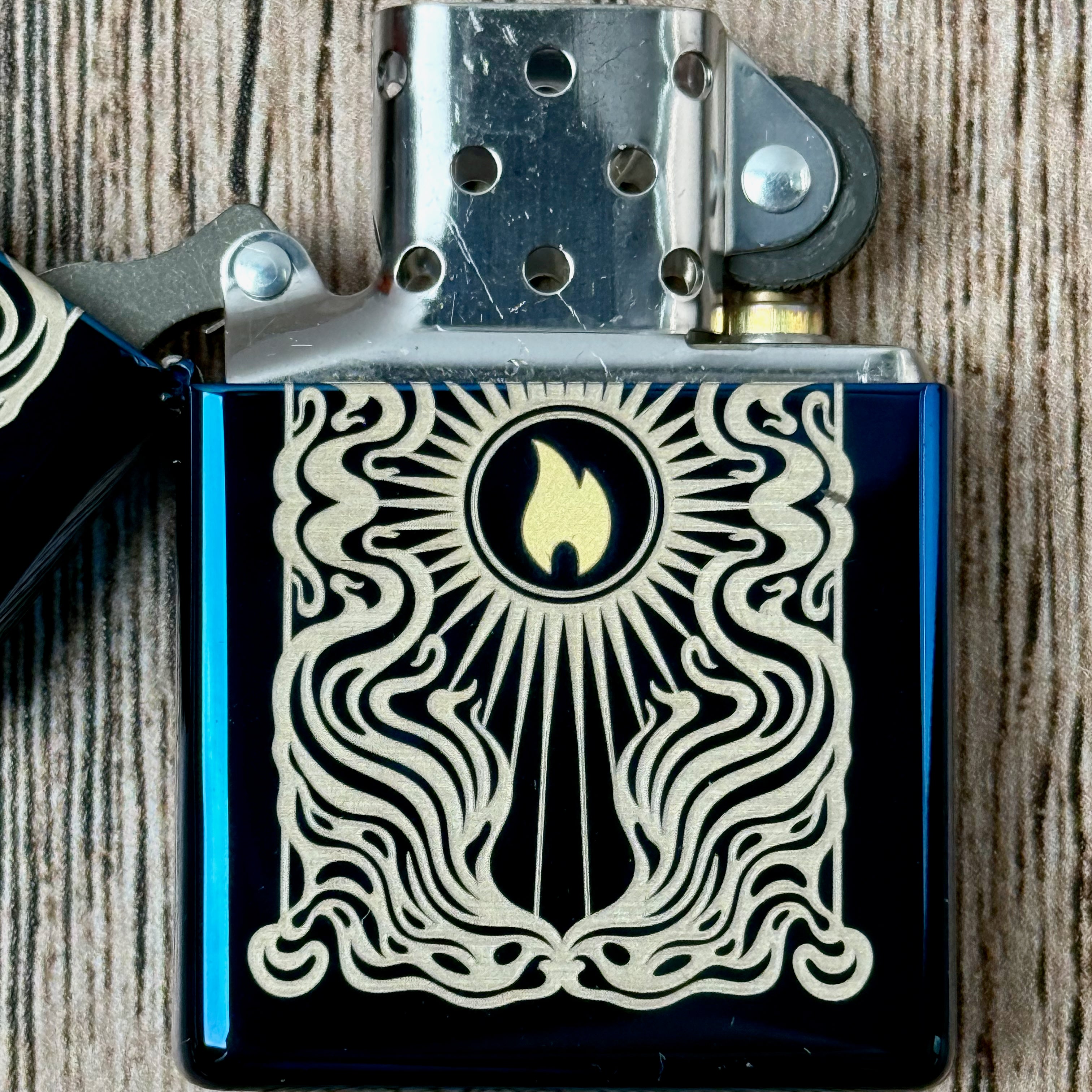Fancy Flame Zippo Lighter