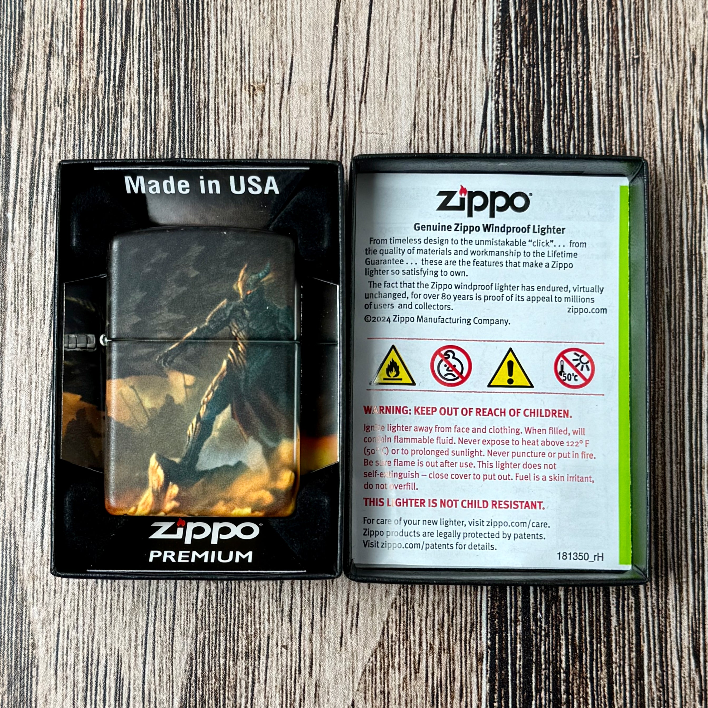 Knight and Dragon Zippo Lighter