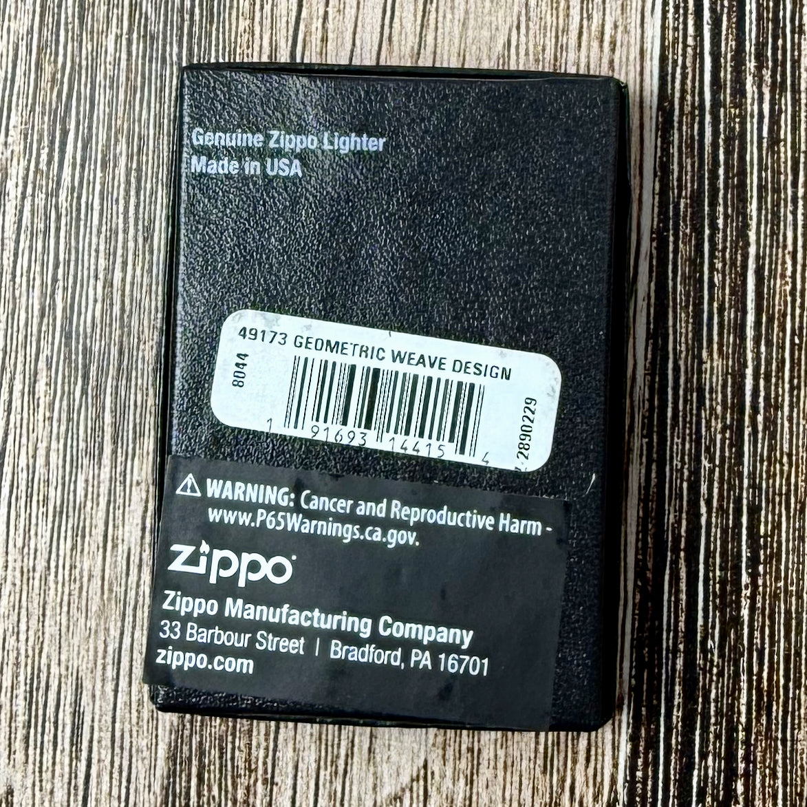 Armor Geometric Weave Zippo Lighter