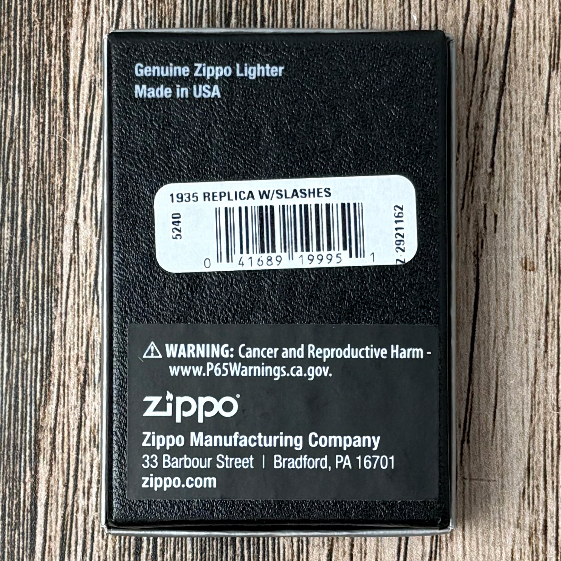 1935 Replica with Slashes Zippo Lighter