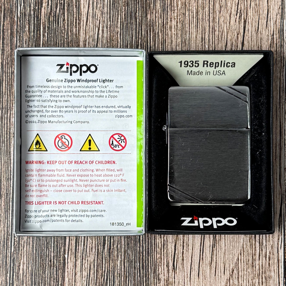 1935 Replica with Slashes Zippo Lighter