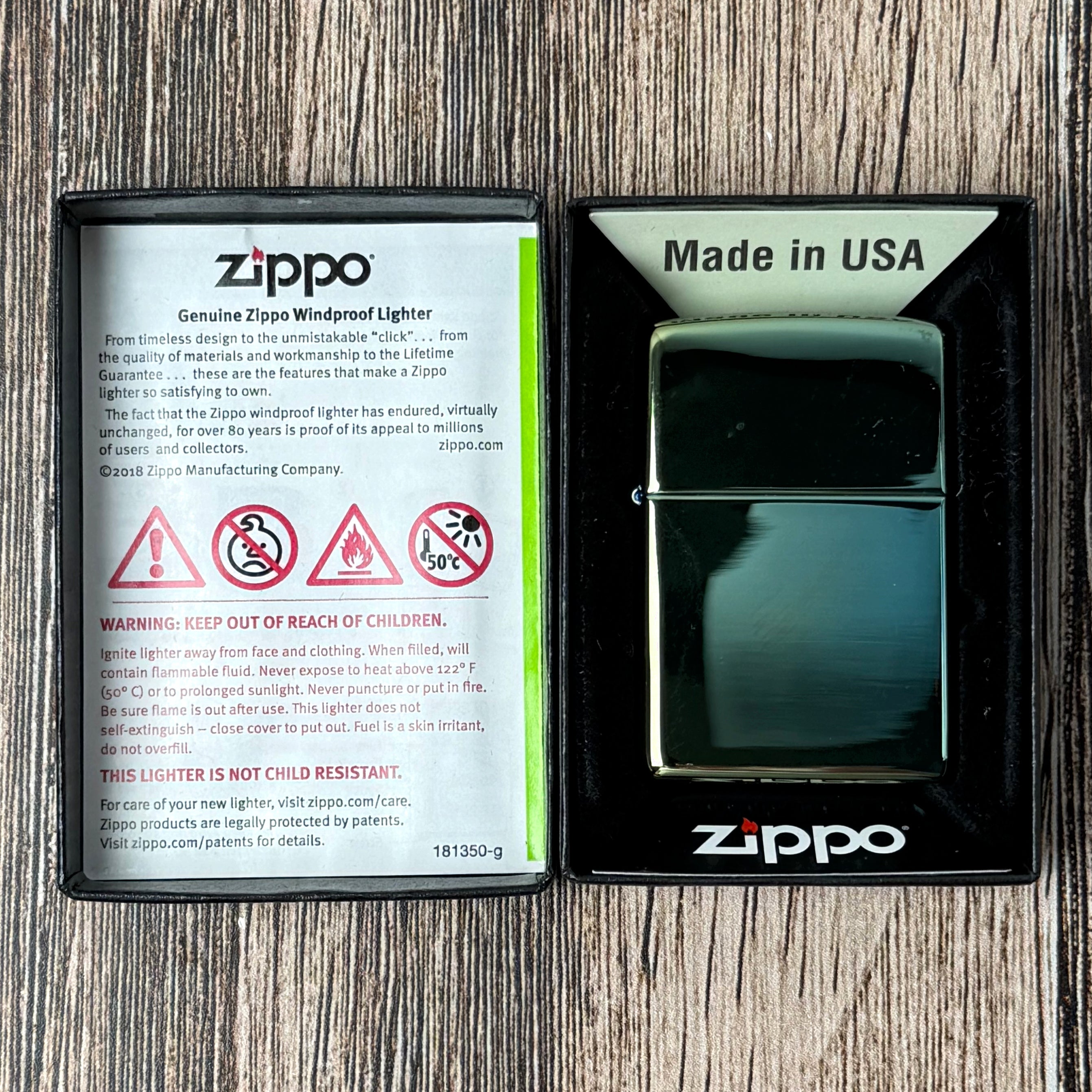 High Polish Teal Zippo Lighter