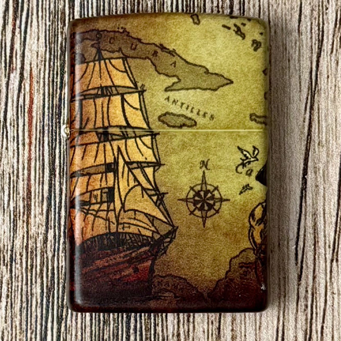 Pirate Ship 540 Color Zippo Lighter
