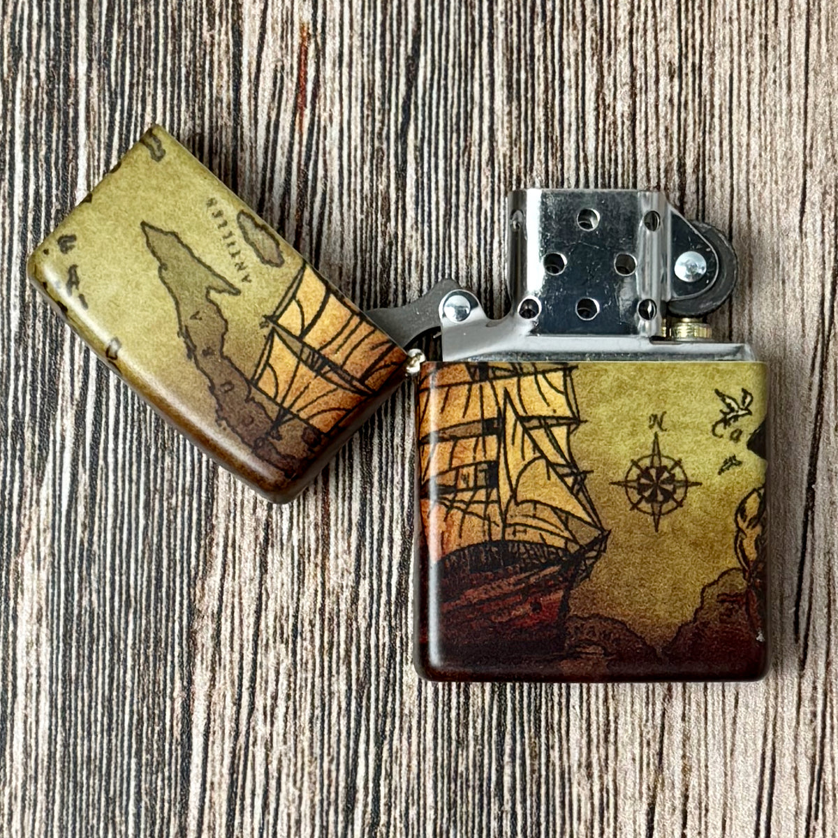 Pirate Ship 540 Color Zippo Lighter