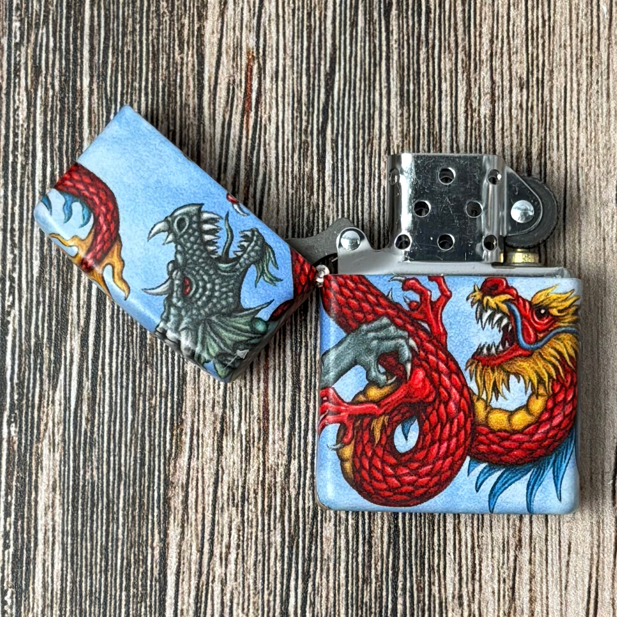 Dueling Dragons 540 Color Zippo Lighter