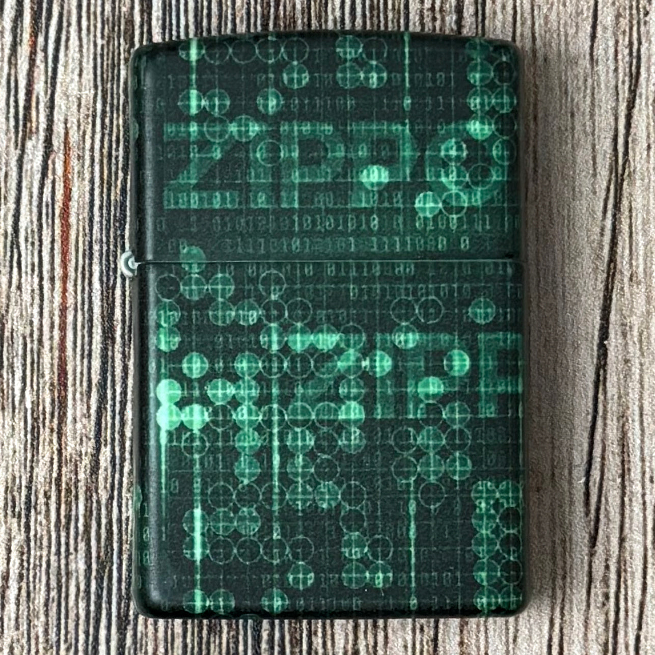 Glowing Pixel Pattern Zippo Lighter