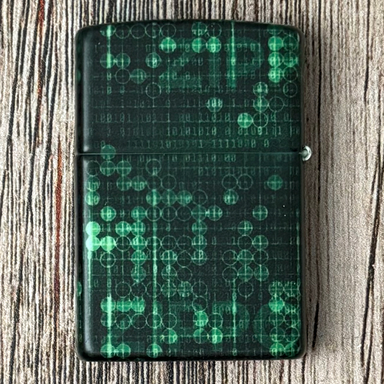 Glowing Pixel Pattern Zippo Lighter