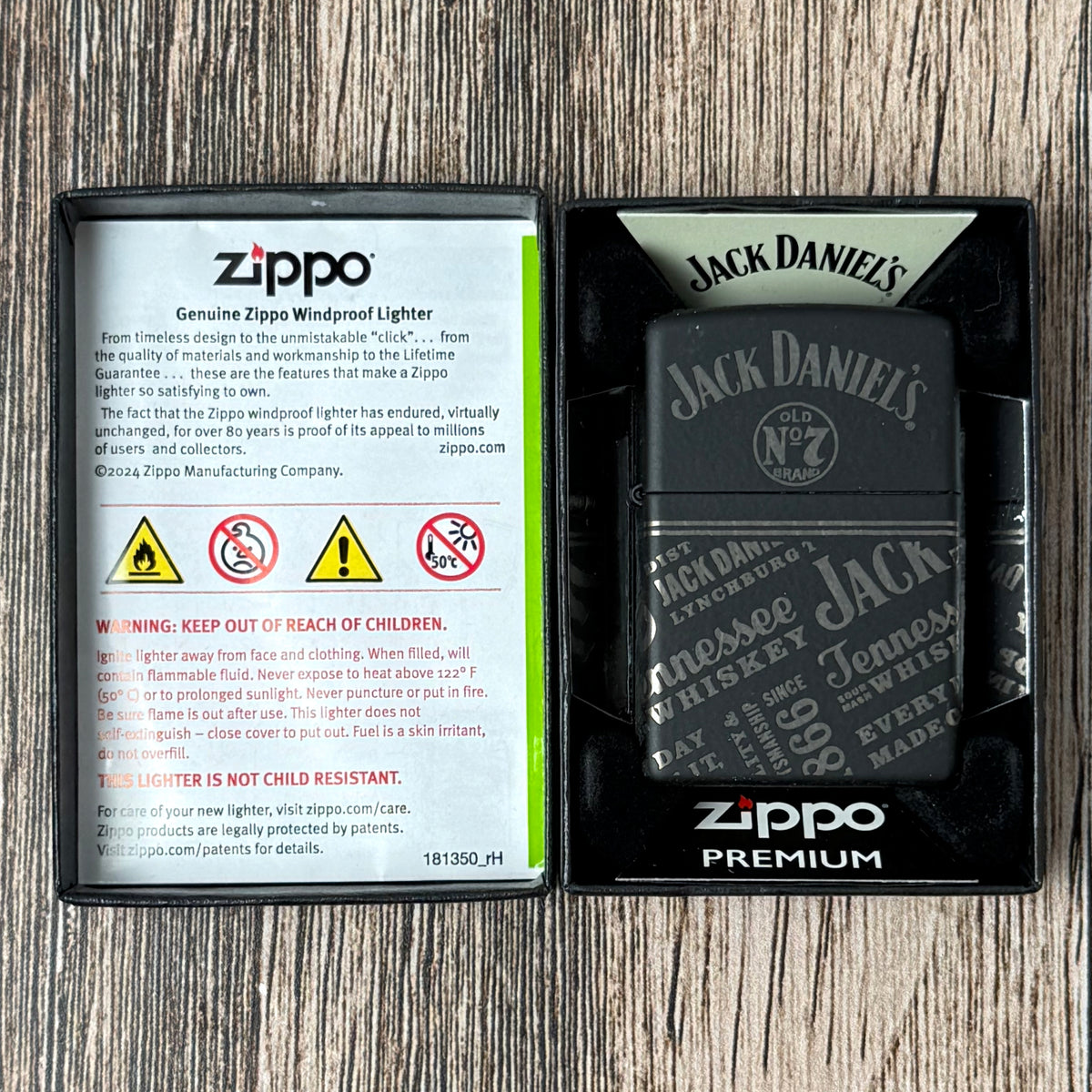Jack Daniel's Logos & Slogans Zippo Lighter