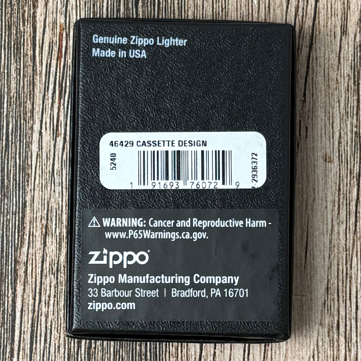 Cassette Tape Glow-in-the-Dark Zippo Lighter