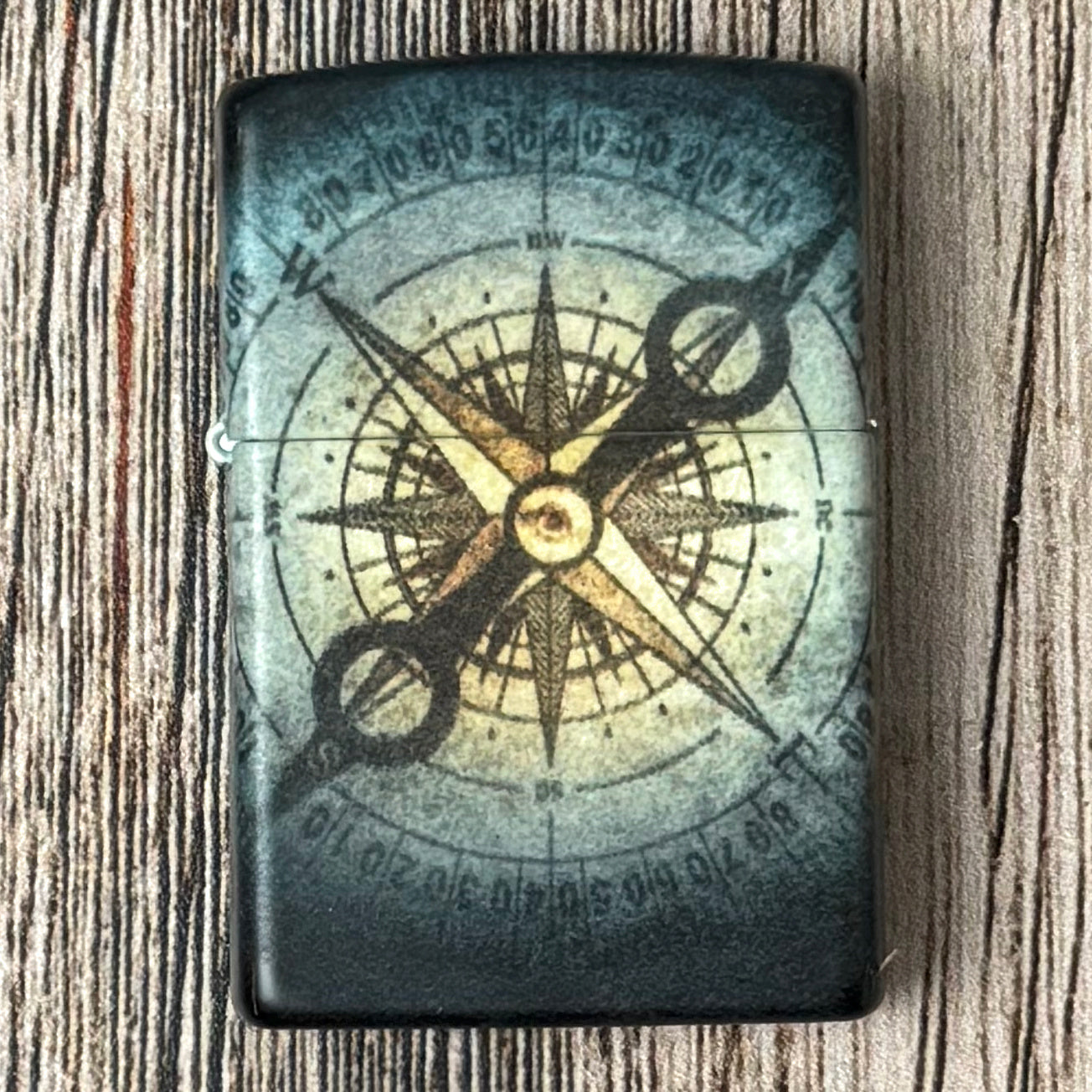 Compass Ghost Glow-in-the-Dark Zippo Lighter