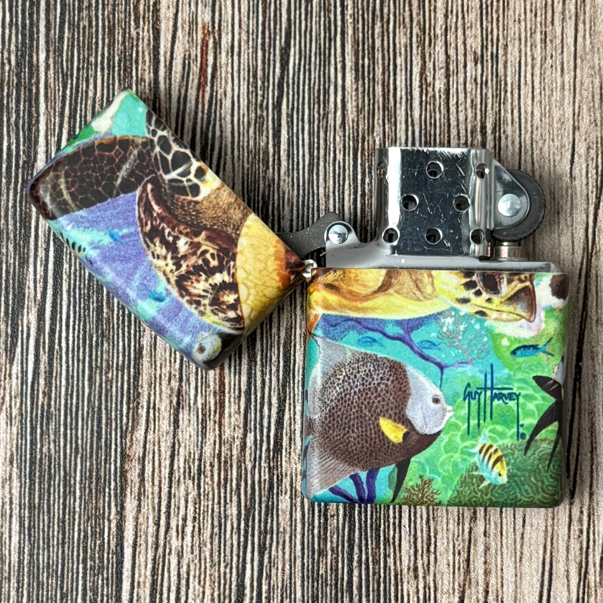 Guy Harvey Sea Life Glow-in-the-Dark Zippo Lighter